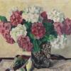 Maurice CATAU  "Hortensias dans un vase"