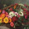 Auguste KIND "Bouquet de fleurs".