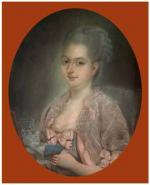 Jean François DURAND  "Portrait de la Baronne Dupire d'Hinges"