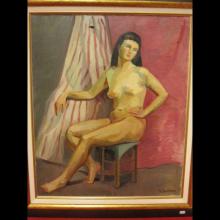 Thérèse BARTHELEMY-ROUYER  "Nu assis"