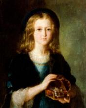 Delphine BERNARD   "Jeune fille au coffret à bijoux"