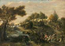 Claude CALLOT       :  Scène de bataille