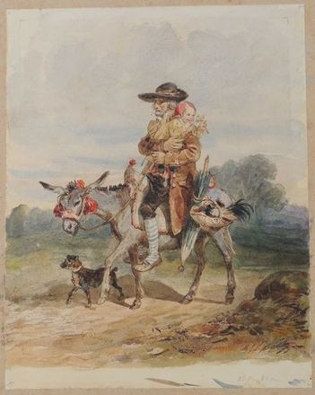 O_LALAISSE - Homme_de_Guérande_et_son_enfant_sur_un_âne_0.jpg