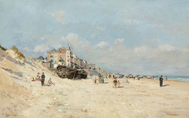 O_PETITJEAN - La_plage_à_Heyst.jpg