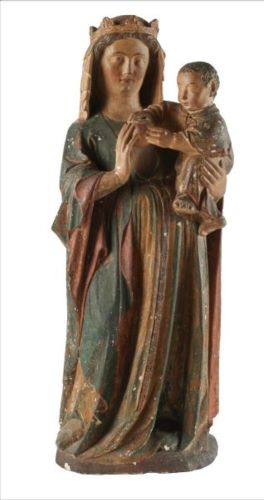 ECOLE LORRAINE du XIVème SIECLE - Madone avec enfant_0.jpg