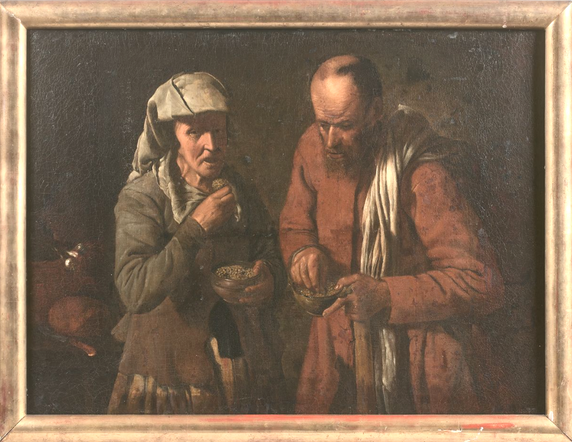 ECOLE LORRAINE du XVIIème SIECLE - Les mangeurs de pois_0.jpg