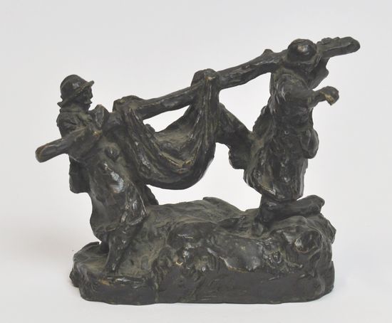 O_BROQUET - Deux soldats portant un blessé.jpg