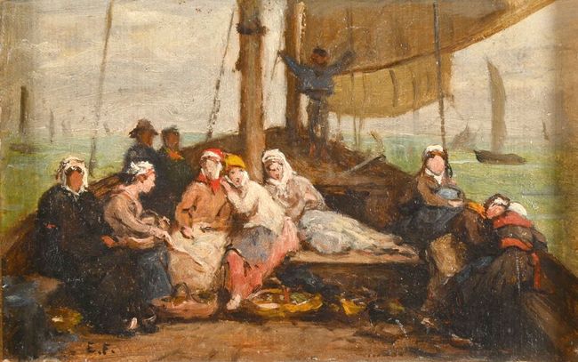 O_FEYEN - 'Femmes de pêcheurs sur le pont'.jpg