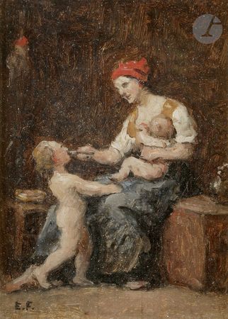 O_FEYEN - Mère_nourrissant_des_enfants.jpg