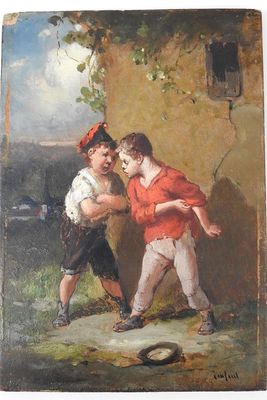 O_LANFANT de METZ - Deux_enfants_bagarreurs.jpg