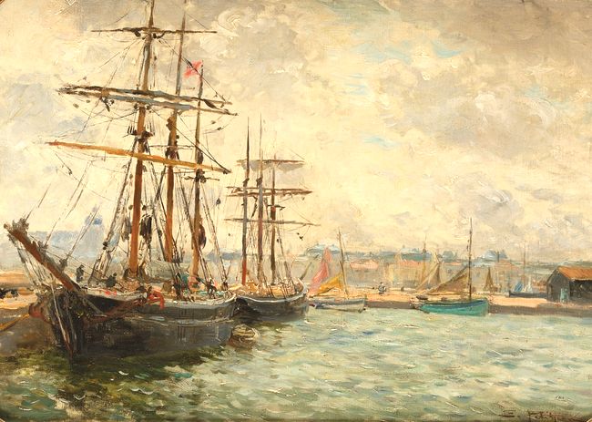 O_PETITJEAN - Bateaux_au_port.jpg