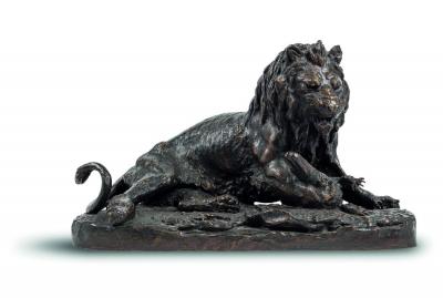 O_FRATIN - Lion_capturant_un_gavial.jpg