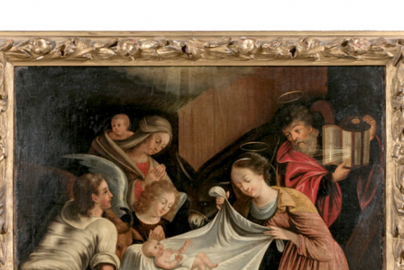 ECOLE LORRAINE du XVIIème siècle       :  La nativité