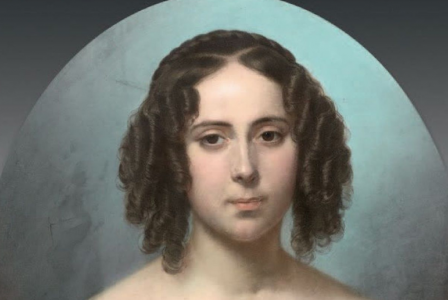 Théodore FANTIN-LATOUR       :     Portrait de  jeune fille à la rose