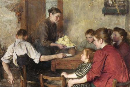 Emile FRIANT       :  Le repas frugal