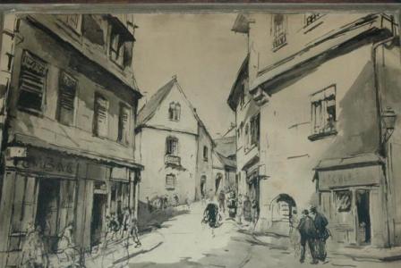 Charles WITTMANN       :   Rue animée