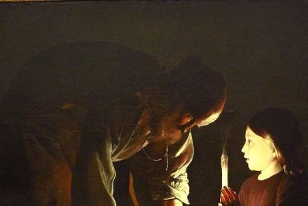 Georges de La TOUR       :  Saint Joseph charpentier