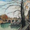 Léon GAUDEAUX  "Paris, la Seine"