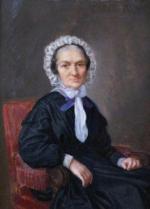 Jules Georges FERRAND  "Portrait de vieille femme assise"