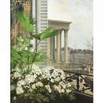 Louise de GOUSSAINCOURT de GAUVAIN  "Vue sur la place"