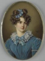 André-Léon LARUE  "Portrait de jeune femme"