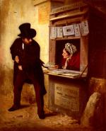 Just LHERNAULT  "La marchande de journaux"