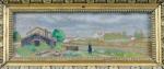 Louis THIRIOT  "Vue du canal à Malzéville"