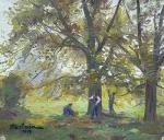 Raymond URBAIN  "Le gaulage des noix"