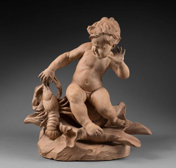 Lambert-Sigisbert ADAM       :  .Enfant à l'écrevisse 