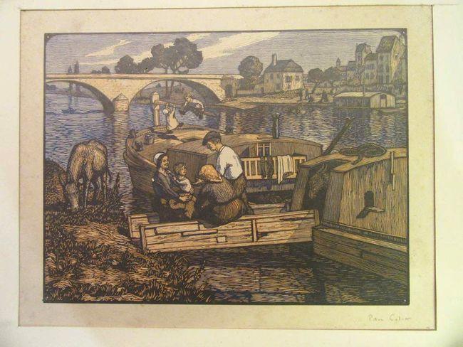 Paul-Emile COLIN       :                   Dimanche sur la péniche