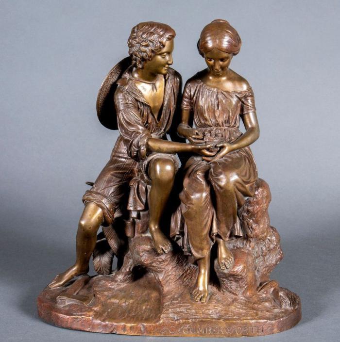 Charles CUMBERWORTH       :  Le couple au nid d'oiseaux