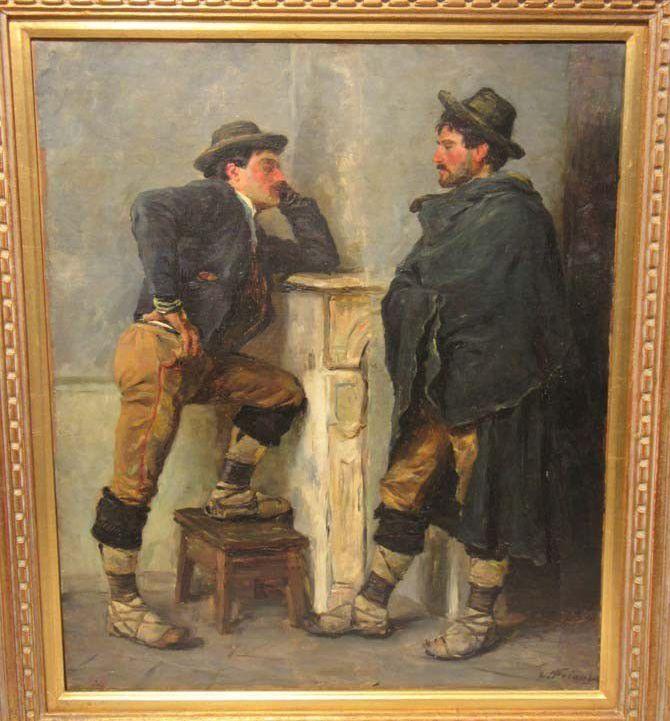 Emile FRIANT       :  La conversation