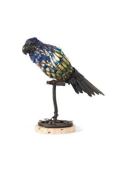 Muller frères       :  Lampe au perroquet