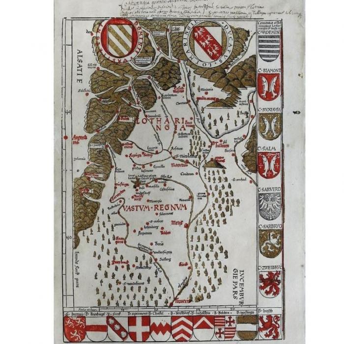 WALDSEEMULLER       :   Carte de Lorraine