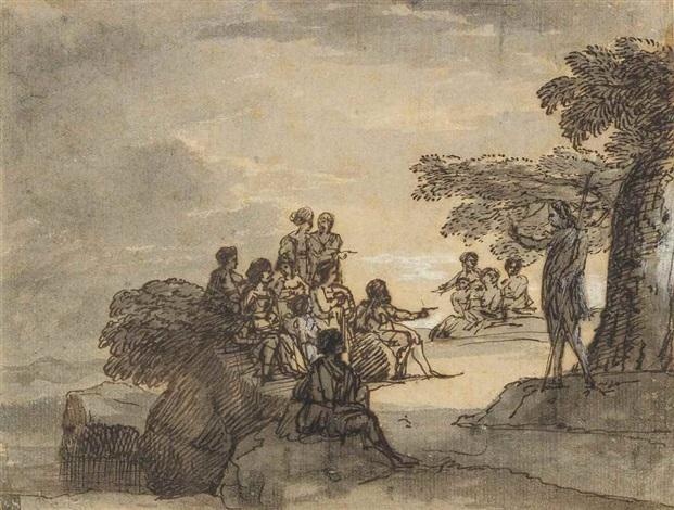 Claude GELLEE       :   Saint Jean Baptiste préchant