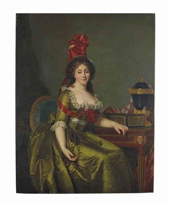 Rose-Adélaïde DUCREUX       :  Portrait de dame assise