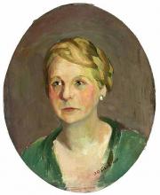 Andrée Anne Canel  "Portrait de jeune femme"