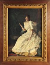 Jean Charles CHABELLARD "Marie Tulpain  à l'éventail"