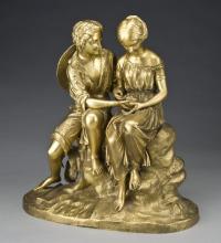 Charles CUMBERWORTH  "Jeune couple au nid d'oiseau"