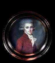 Joseph DERANTON  "Portrait d'un jeune homme"