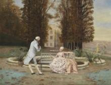 Joseph LAURENT  "Dans un parc"