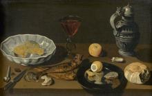 Abraham LEROY  "Déjeuner aux harengs"