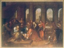 François MANSUY  "Le lavement des pieds"