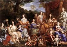 Jean Nocret "Louis XIV et sa famille travestis en Dieux de l'Olympe" Jean Nocret "Louis XIV et sa famille travestis en Dieux de l'Olympe"