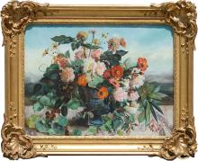 Marie Octavie PAIGNE-STUREL  "Vase de fleurs"