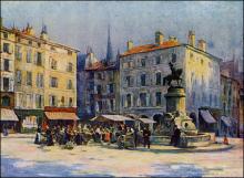 Charles WITTMANN "Le rémouleur Place St. Epvre" Charles WITTMANN "Le rémouleur Place St. Epvre"