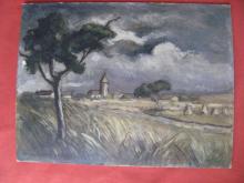 Georges GULDEMANN : Paysage de campagne Georges GULDEMANN : Paysage de campagne