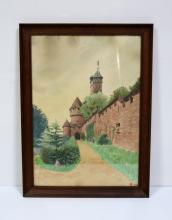 Augustin, Isaac MARCOT       :   Une entrée de Château du Haut-Koenigsbourg
