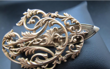 Ferdinand KAUFFER : Partie de chatelaine en or Ferdinand KAUFFER : Partie de chatelaine en or